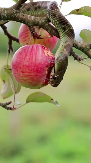 482 reactions · 16 shares | A poisonous snake started eating the apple on the tree #viralreels #instagood | MGTC Farming | Facebook