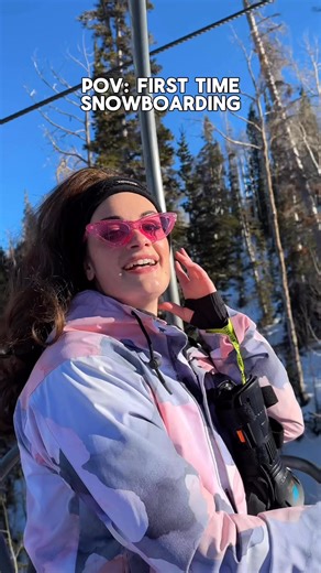 POV: First Time Snowboarding. Part 1. #pov #funny #comedy #skit #snowboarding | Mikaela Happas