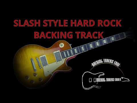 SLASH STYLE Hard Rock Backing Track in Eb minor **BACKING TRACKS CAVE**