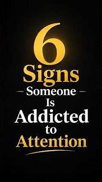 6 Subtle Signs Someone Craves Constant Attention #psychology #shorts