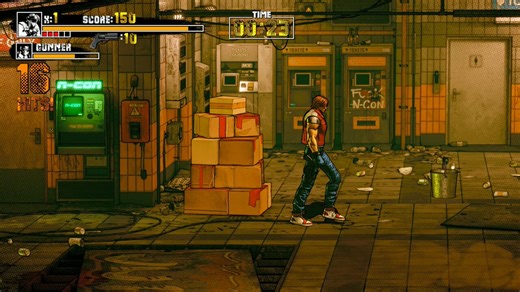 It's a new classic arcade beat'em up coming to Steam called Takeover 2 it's pretty good check it out they have a Demo. Part 1 is also on Steam