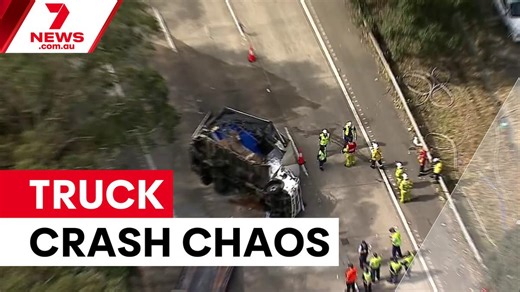 Truck crash causes chaos on M1 highway
