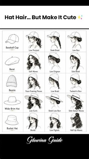 Best Hairstyles for Every Hat 👒🧢 Hat + Hair Styling Guide #Shorts