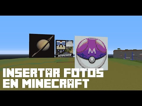 Tutorial Minecraft | Pon fotos reales en tu mundo!!