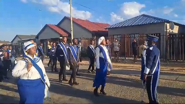 marching is for getting attention❤️🎺🤍💙@Nana