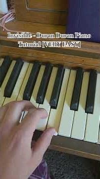 Invisible - Duran Duran Piano Tutorial [VERY EASY] #piano #invisible #duranduran #metalgearsolid