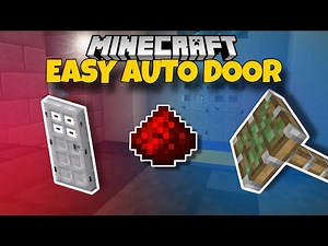 Minecraft: How to Build an Easy Redstone Door!