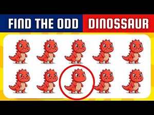 Find the ODD One Out Dinosaur Edition
