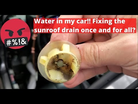 Fixing my clogged sunroof drain once and for all!