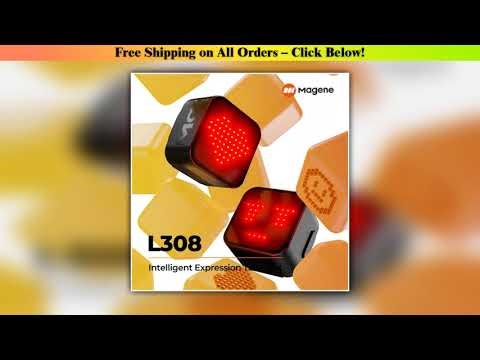 Magene L308 Tail Light Intelligent Custom Expression Smart Braking Sensor 96 Cob Led Auto-Sleep