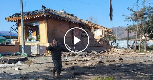 South Korean Military Accidentally Drops Bombs on Homes