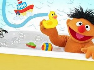 Sesame Street Ernie's Bathtime Fun PBS Kids Cartoons Games