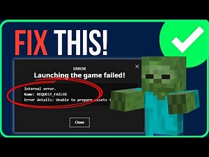 How to Fix Internal Error Request Failed Error Unable to Prepare Assets for Download