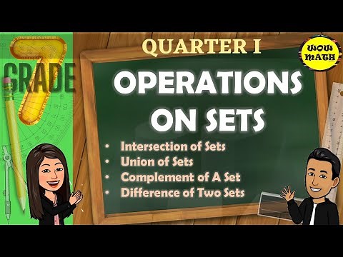OPERATIONS ON SETS || GRADE 7 MATHEMATICS Q1