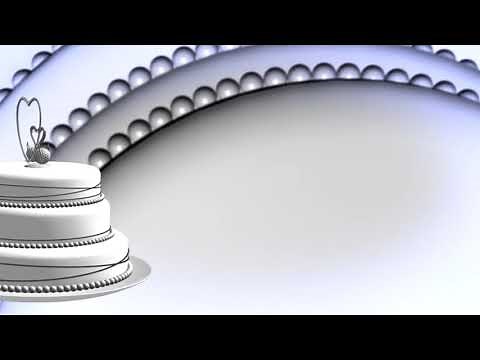 Animated Wedding Cake Background Video Effect