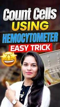 This Hemocytometer Trick Will Save Your Lab Practical #mlteducation #cellcounting #shorts