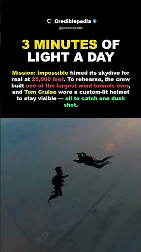 Mission Impossible Filmed Its HALO Jump 106 Times For 3 Minutes Of Daily Light