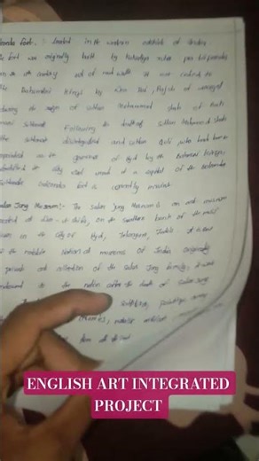 ENGLISH ART INTEGRATED PROJECT FOR THE CBSE STUDENTS