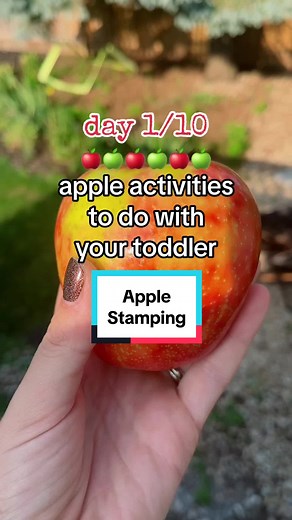 Creative Apple Stamping Activity for Toddlers