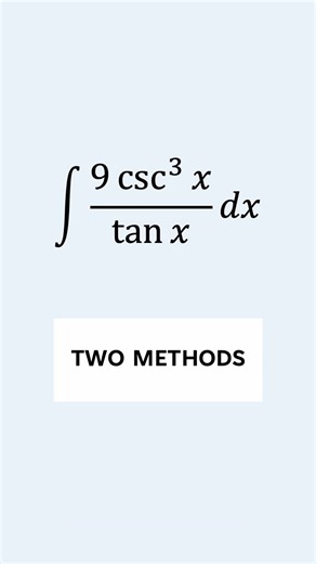 ElectricalMath on Instagram: "Solving a trigonometric integral using two methods, with an explanation of the thought process behind them. #math #calculus #integral #integration"