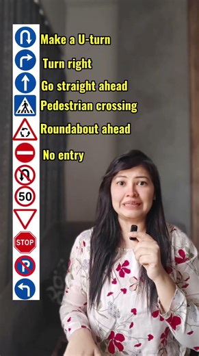 Learn common road signs vocabulary 🚦 Improve English with useful traffic sign names ✨