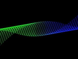 4K Neon Particle Wave Background Futuristic Energy Grid Loop Abstract Motion Graphics