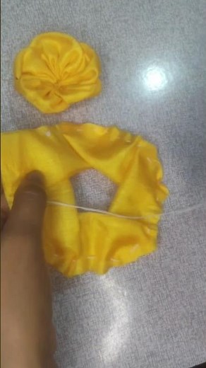 How To Make Cloth Flowers | fabric flower making #shorts #diy