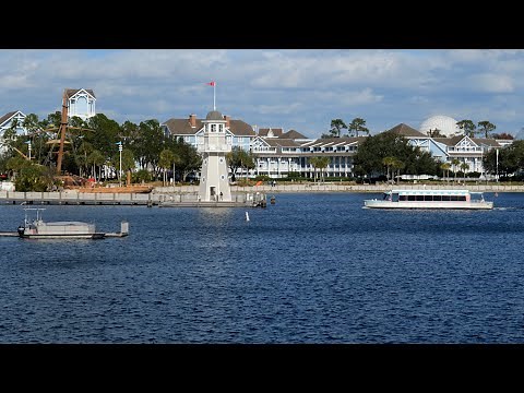A Beautiful Walk Around The EPCOT Resorts/Crescent Lake Area in 4K | Walt Disney World January 2024