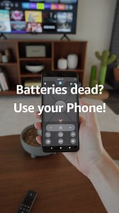Misplaced your remote? Out of batteries? Don't bother turning over your living room or junk drawer, just use your phone! #TipTuesday 🤳 | Amazon Fire TV