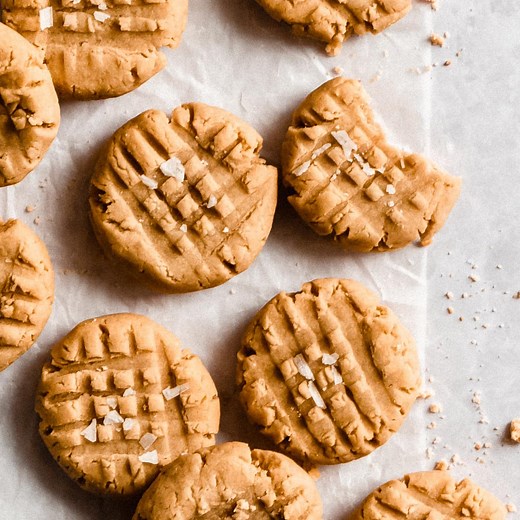 3 Ingredient Peanut Butter Cookies (no egg/ vegan) - Wholefood Soulfood Kitchen