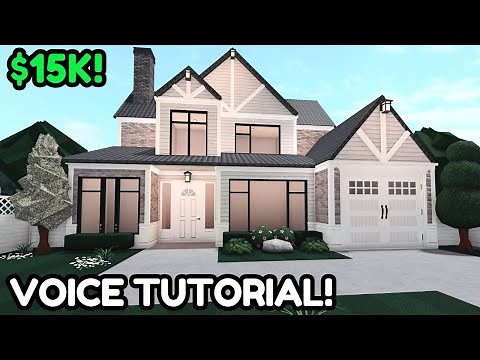 15k Modern Realistic Bloxburg House Build: 2 Story Tutorial *Pt 1*