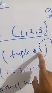 Multiplication of Tuples in python | python tutorials | python for beginners