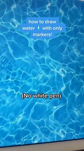 How to draw water! No white pen necessary #drawingtutorial #arttutorial #water #art #artistsofinstagram #tutorials #viral #drawing #lifehack #howto #viral #foryou | CrescentArts