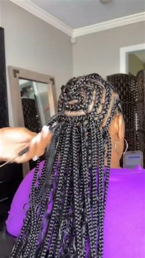 Step By Step To Crochet A Knotless Boho Box Braids Hair