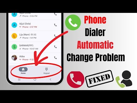 Phone Call Dialer Automatic Change Problem | How To Change Call Setting