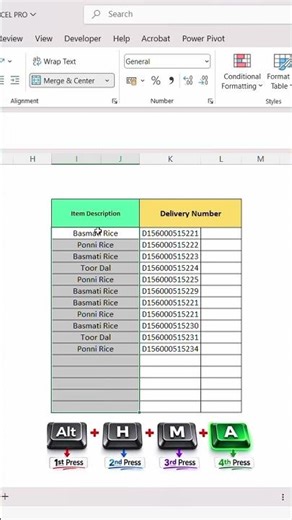 Merge Rows Instantly in Excel (Alt H M A Trick!)