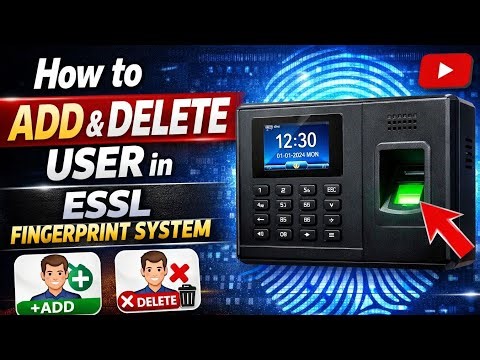 ESSL Biometric Machine-ல User Add & Delete செய்வது எப்படி? | Easy Method