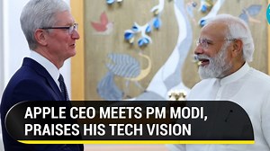 Tim Cook lauds PM Modi's tech vision; 'Committed to investing in India' | Watch