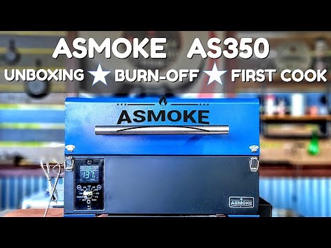 Is This The Best Portable Pellet Grill | ASMOKE AS350 | Unboxing | Burn-off | First cook | THOUGHTS!