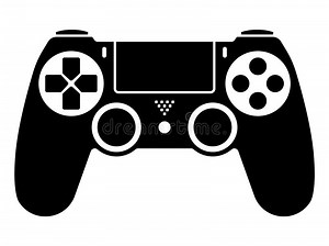 Video Game Ps4 Controller / Gamepad Flat Icons for Apps and Websites Stock Vector - Illustration of gamer, control: 185588792