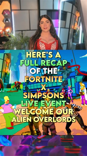 ZEFF Gaming on Instagram: "Here's A Full Recap Of The Fortnite X Simpsons Live Event called Welcome Our Alien Overlords Part of today's New Fortnite Chapter 6 Simpsons Update, Revealing New Collabs, Springfield Map, New Skins and the New Battle Pass! With this being my reaction to the entire event! @fortnite @thesimpsons #fortnitebr #fortniteevent #zeff #fortnite #gamergirl #gaming"