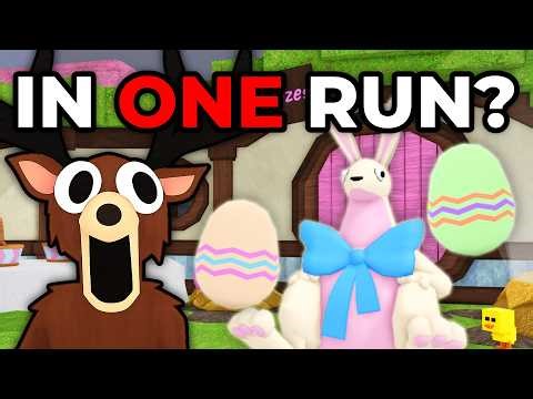 How Many EASTER EGGS Can I Get In ONE RUN In 99 Nights In The Forest?!