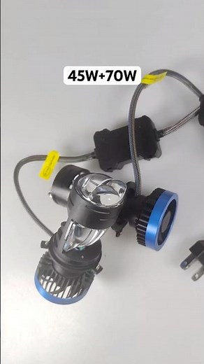 H4 Led Mini Bi Projector Lens Dual Laser High Low Beam Car Headlights Bulb.