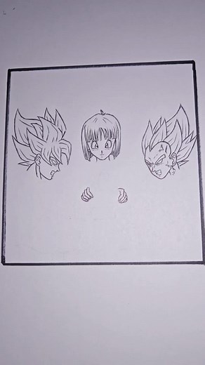 Goku y vegeta mano a mano! 💪😂 #humor #draw #dragonball #vegeta #dibujo