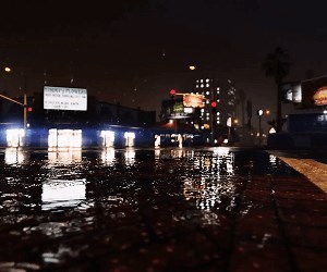 Raining Streets-GTA5 Animated Wallpaper