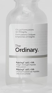 Promote firmer, plumper-looking skin with Matrixyl 10% HA. With two generations of Matrixyl, and hyaluronic acid, this lightweight serum improves the appearance of fine lines by supporting your skin’s overall collagen production. Reap the benefits of this serum by layering after cleansing, and before any oils or creams. | The Ordinary