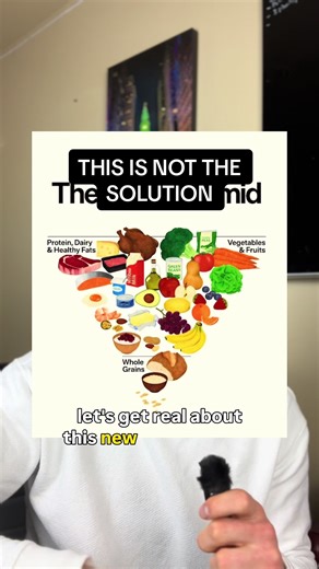 The new food pyramid, while not perfect and a step in the right direction, is not the solution America needs. Our problem is not with information about food, it’s with our behavior around it. DM me “BUILD” for 1-1 coaching. #foodpyramid #healthcoach #mindsetcoach #nutrition #healthyeating