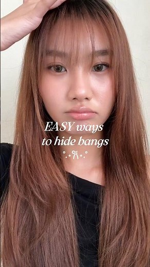 EASY ways to hide bangs