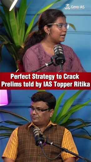 🏆 Perfect Strategy to Crack UPSC Prelims – Tips by IAS Topper Ritika! #ritika #genoias #upsc #ias