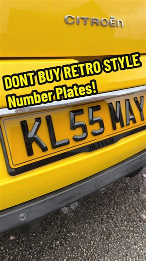 Retro Number Plates for Classic Cars - Vintage Style